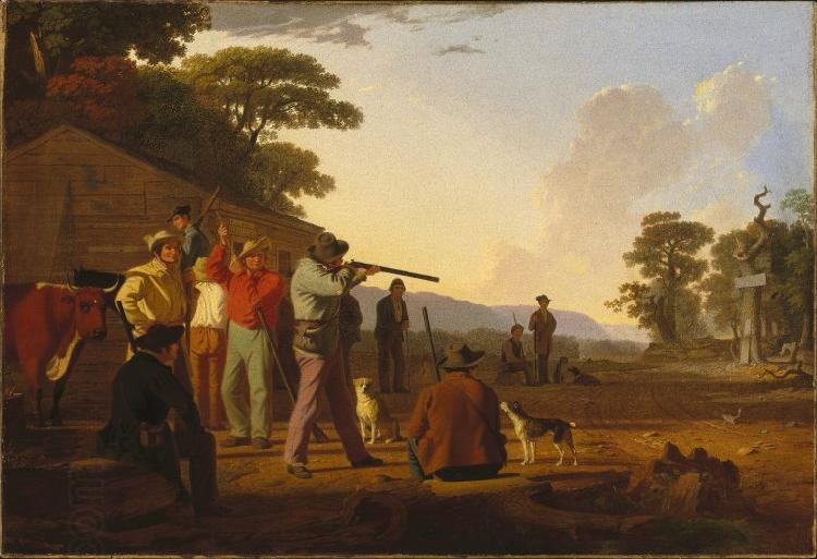 George Caleb Bingham Shooting for the Beef China oil painting art